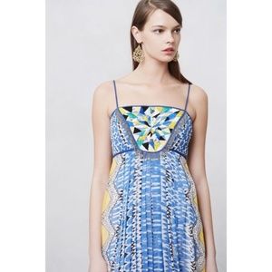 Anthropologie Ranna Gill Sunburst Maxi Dress XS